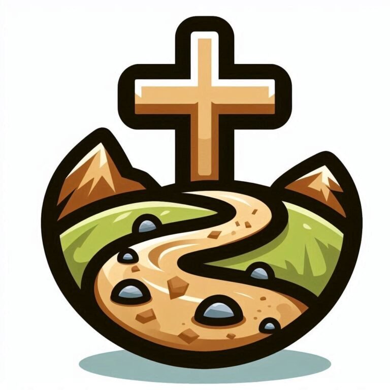 cross on a path