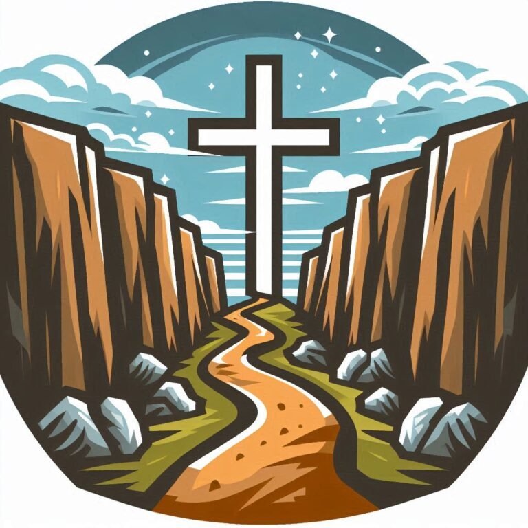 Path leading to cross