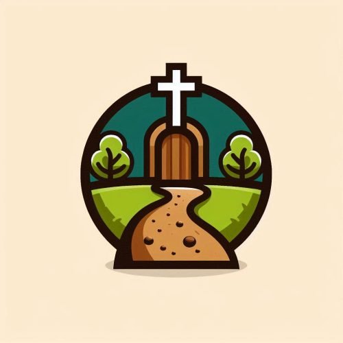 a path leading to the cross